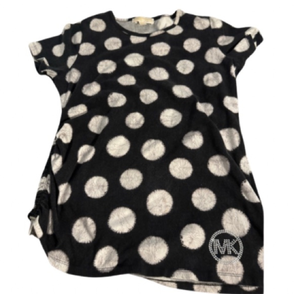 Michael Kors Black and White Polka Dot Tee